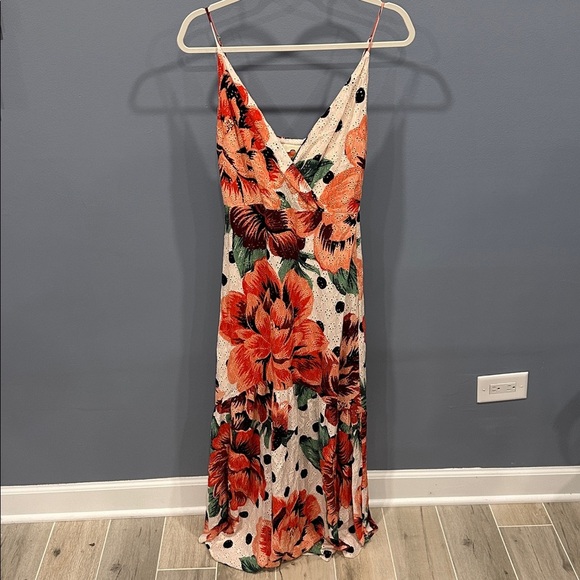 Farm Rio Riviera Eyelet Maxi Dress Size 6 - Picture 6 of 8